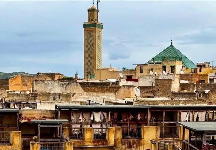 Panoramic view of Fes medina